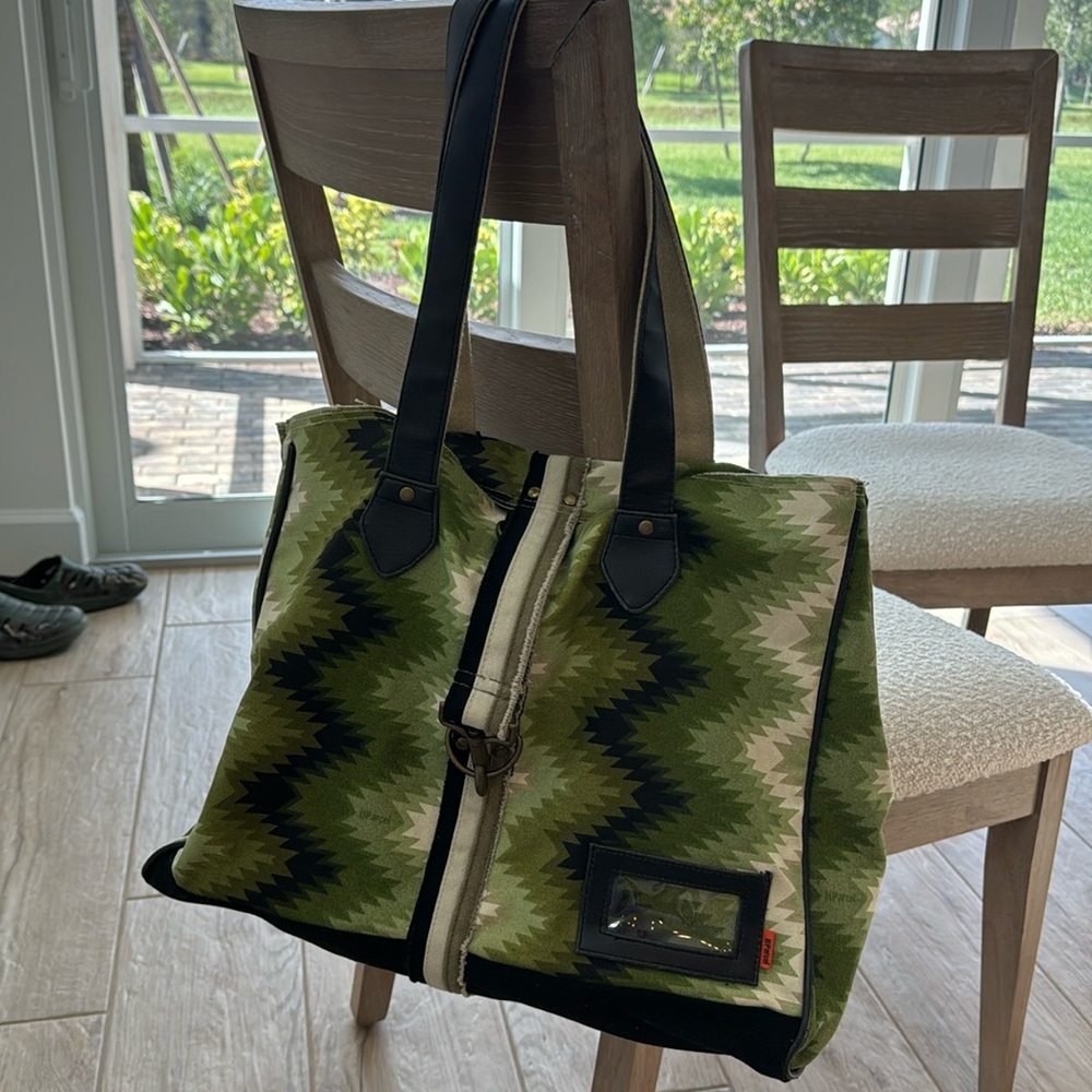 III PARCEL TOTE MESSENGER BAG TRAVEL BAG Y2K RARE NORDSTROM